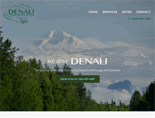 Tablet Screenshot of denalitaxishuttle.com